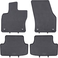 Tappetini per auto Geyer& Hosaja per Skoda Karoq dal 2017 in poi su misura in gomma | Materiale resiste | Superficie antiscivolo | Impermeabile